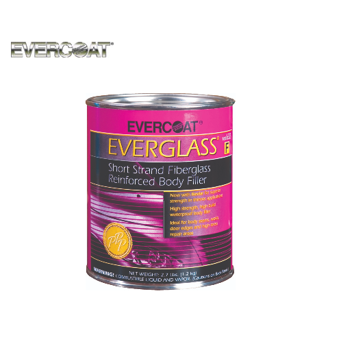 Evercoat 632 Everglass Short Strand Fiber Reinforced Filler - Quart For Auto Body Repair, Metal & Fiberglass